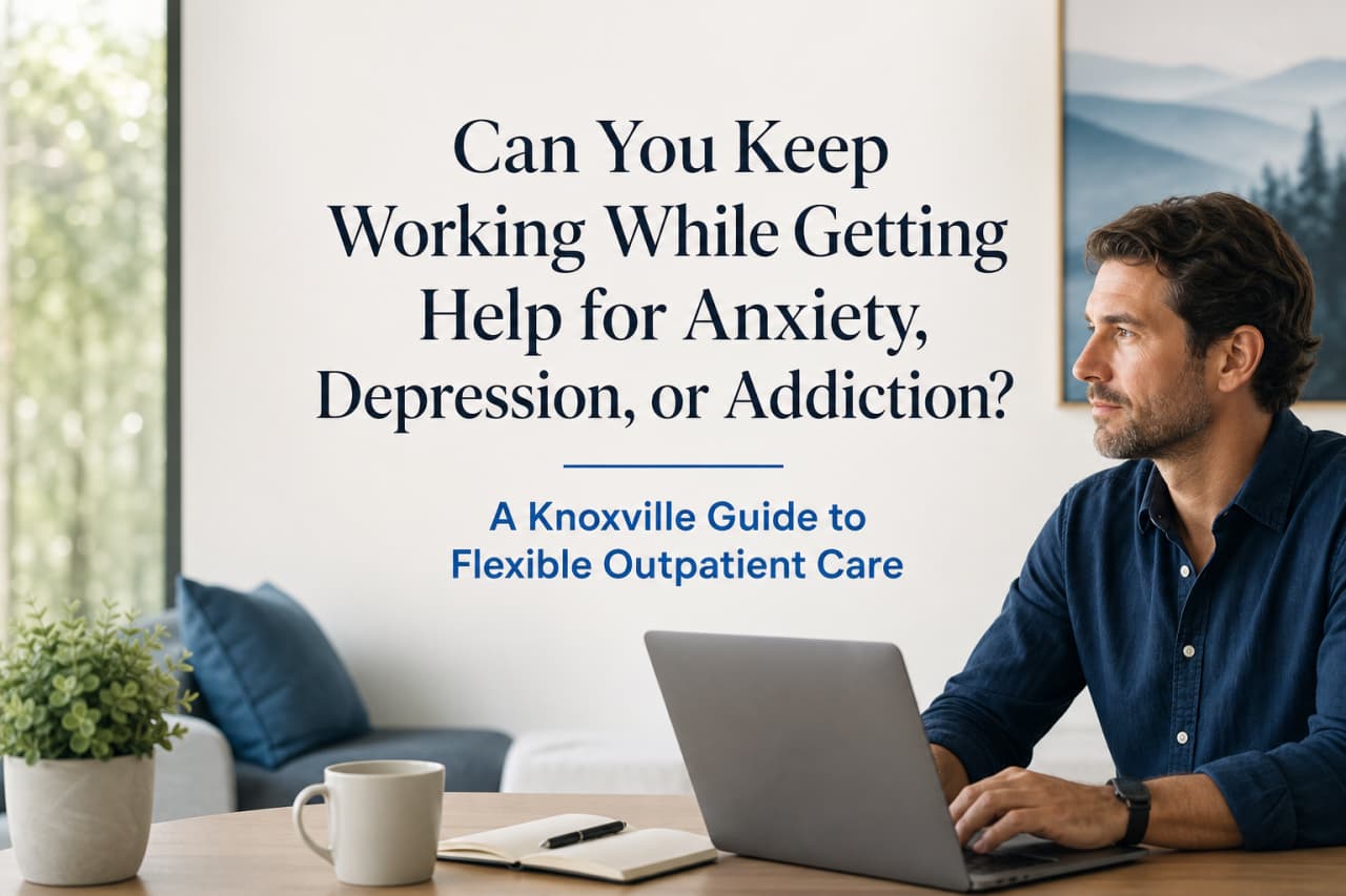 Can You Keep Working While Getting Help for Anxiety, Depression, or Addiction? A Knoxville Guide to Flexible Outpatient Care