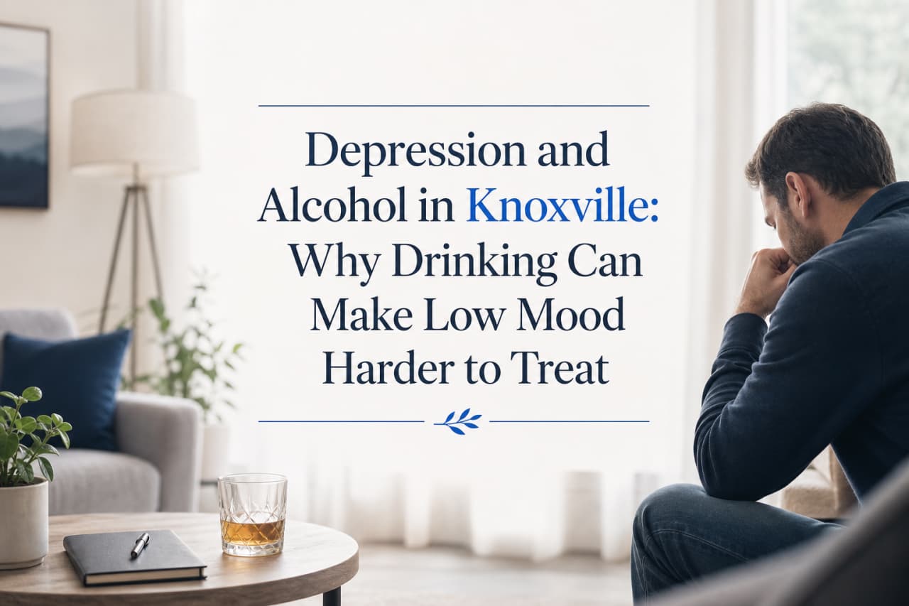 Depression and Alcohol in Knoxville: Why Drinking Can Make Low Mood Harder to Treat