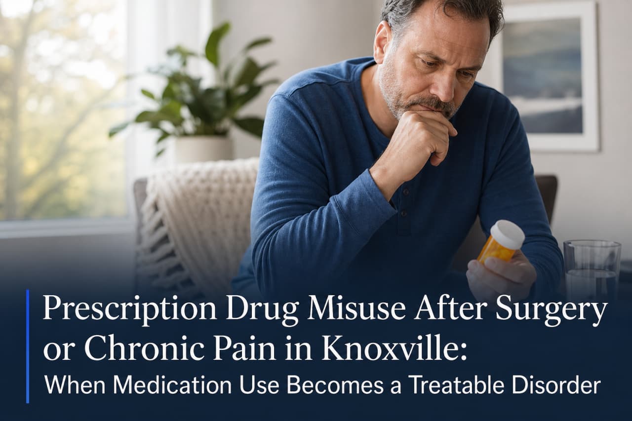 Prescription Drug Misuse After Surgery or Chronic Pain in Knoxville: When Medication Use Becomes a Treatable Disorder